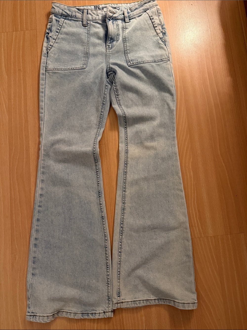 No Boundaries Light Blue Flare Jeans